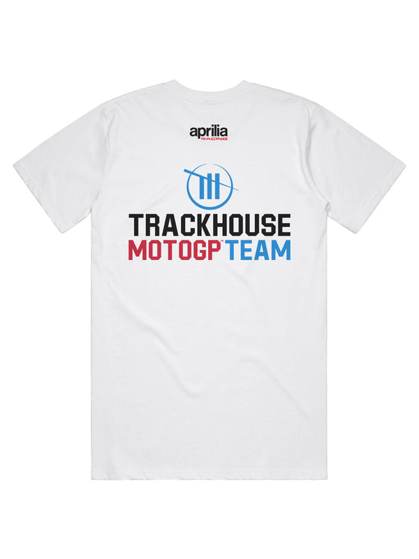 Trackhouse MotoGP Aprilia Unisex White Graphic Tee