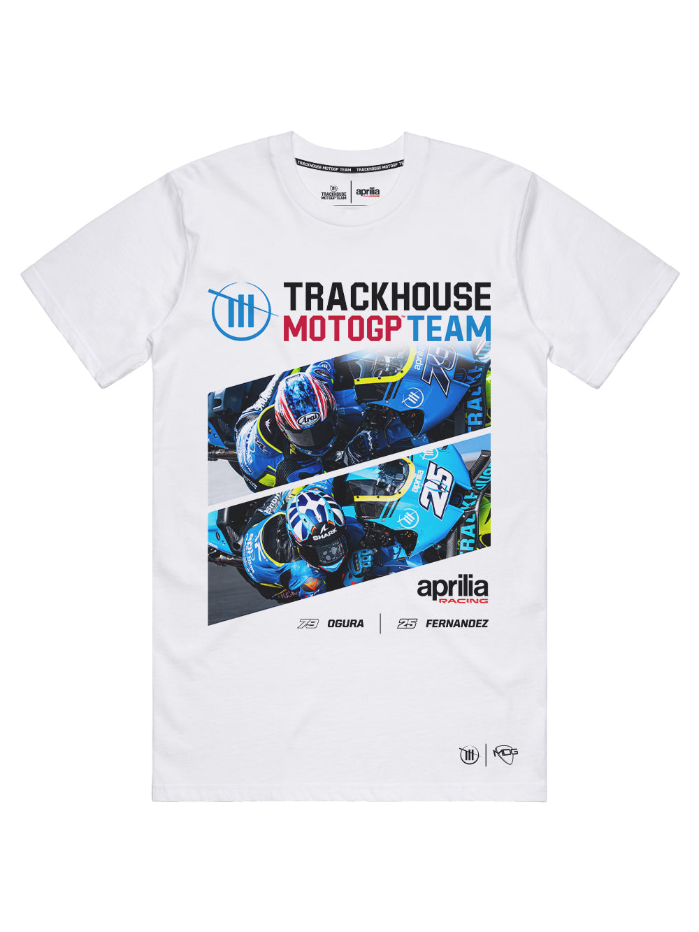 Trackhouse MotoGP Aprilia Unisex White Graphic Tee