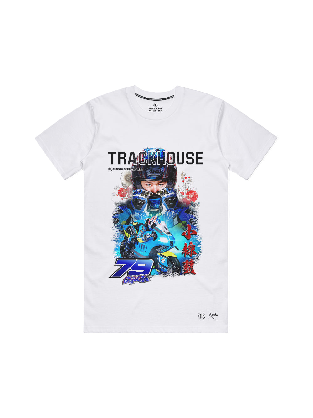 Trackhouse Ai Ogura Kids White Graphic Tee