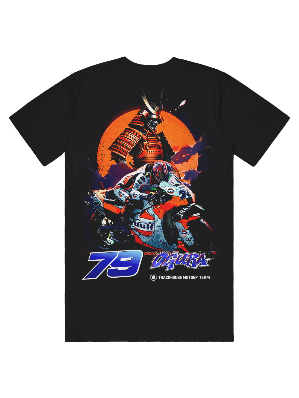 Trackhouse Ai Ogura Unisex Samurai Black Tee – Trackhouse MotoGP Shop