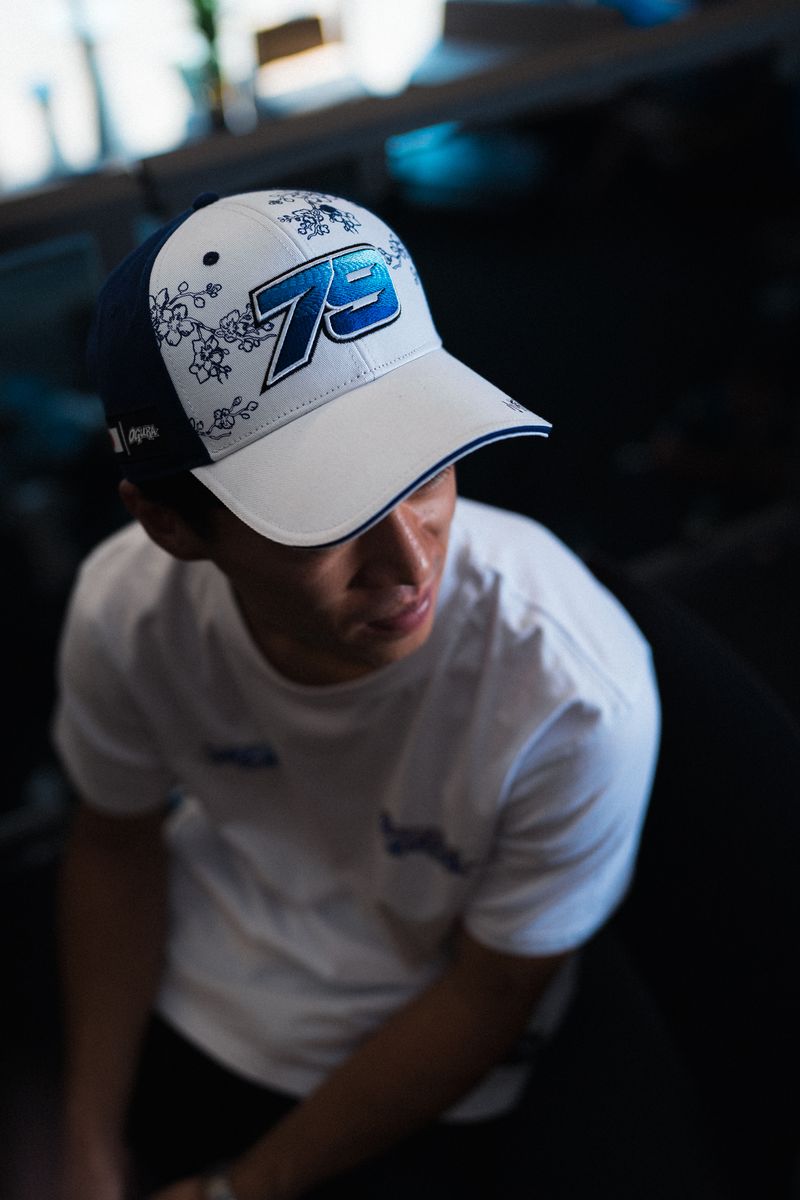 Trackhouse Ai Ogura Navy & White Cherry Blossom Cap