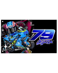 Trackhouse Ai Ogura Rider Flag