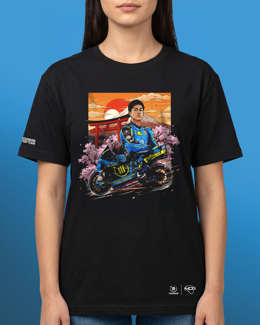 Trackhouse Ai Ogura Unisex Colourful Scenery Tee