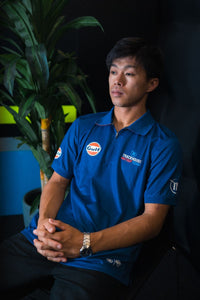 Trackhouse Gulf unisex Navy Polo