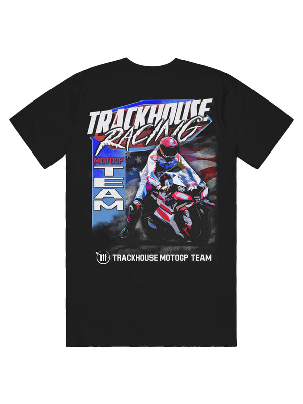 Trackhouse MotoGP Team Lifestyle Unisex Blue Stripes Tee