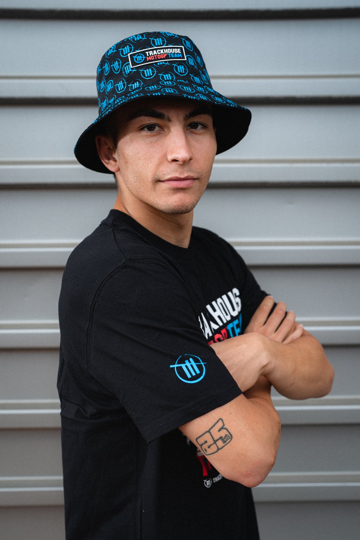 Trackhouse MotoGP Team Lifestyle Reversible Text Bucket Hat