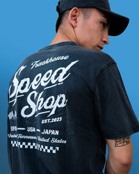 Trackhouse Speed Shop Unisex Black Overdye Tee