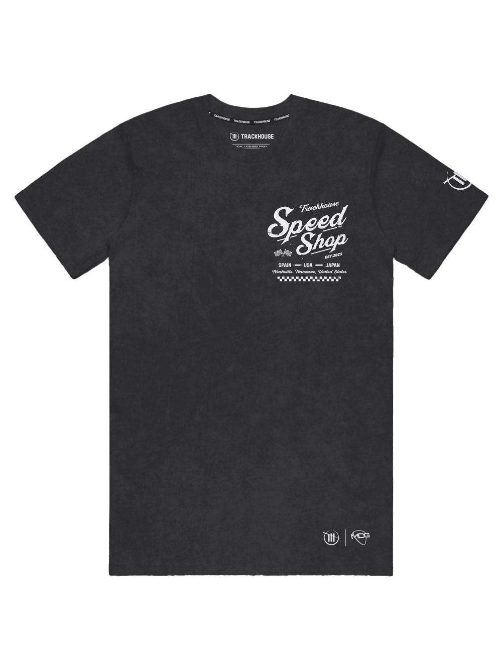 Trackhouse Speed Shop Unisex Black Overdye Tee