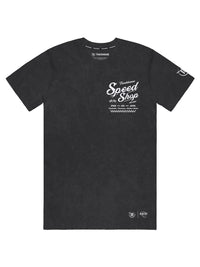 Trackhouse Speed Shop Unisex Black Overdye Tee