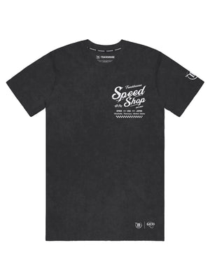 Trackhouse Speed Shop Unisex Black Overdye Tee
