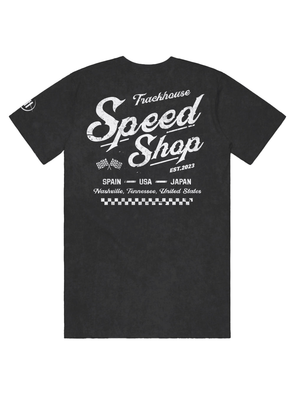 Trackhouse Speed Shop Unisex Black Overdye Tee
