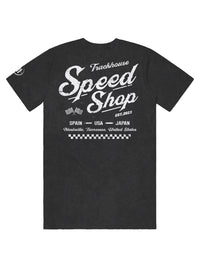 Trackhouse Speed Shop Unisex Black Overdye Tee